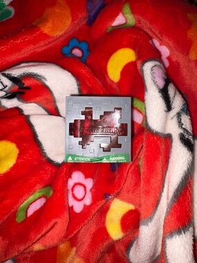 Minecraft jelly cube squishy fidget toy Red NEW RARE QUICK SHIP